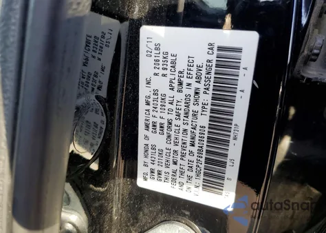 2011 Honda Accord Exl z USA, uszkodzony, nr VIN 1HGCP2F89BA096906